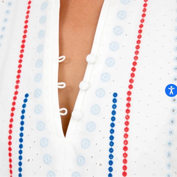 Tanya Taylor striped eyelet CeCe Dress - Picture 5 of 5